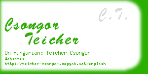 csongor teicher business card